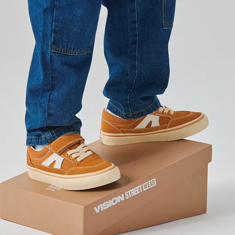Vision Street Wear Stick Uşaq Skeyt Ayaqqabısı Narıncı 10