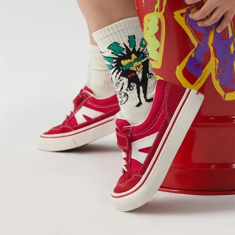 Vision Street Wear Stick Uşaq Skeyt Ayaqqabısı Qırmızı 10