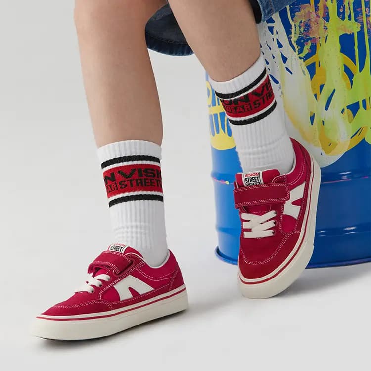 Vision Street Wear Stick Uşaq Skeyt Ayaqqabısı Qırmızı 9