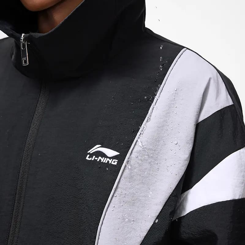 LiNing Sports Life Collection Trench Coat Kişi Qara 5