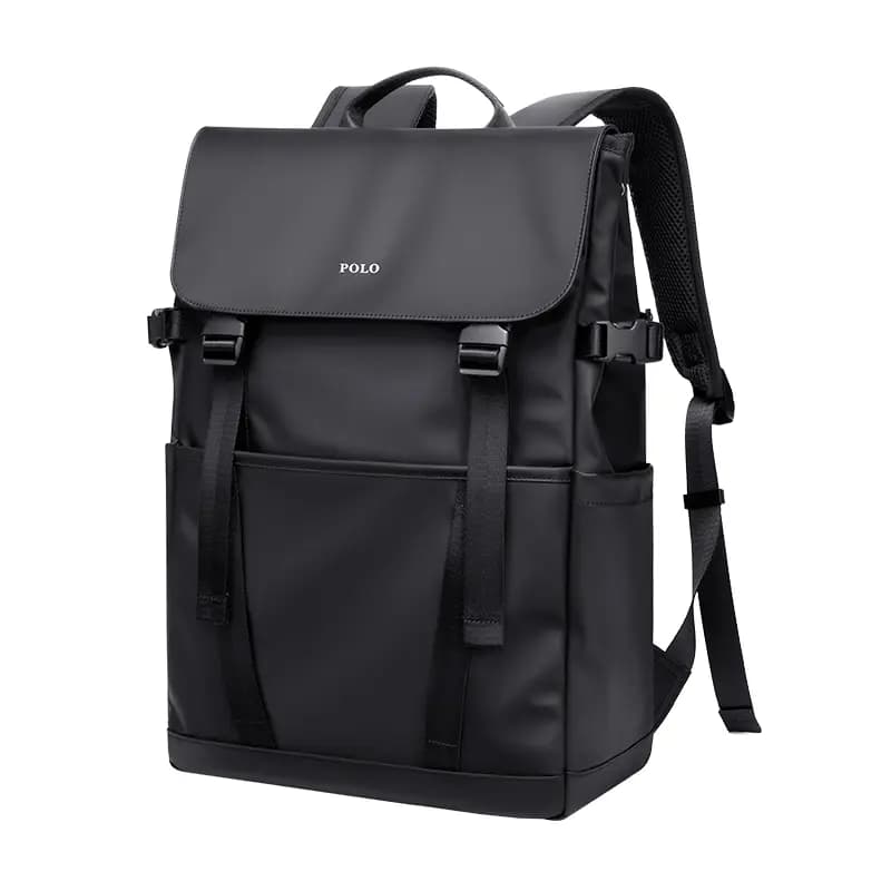 POLO Fabric Backpack Tubas Men's Black/Gray 31