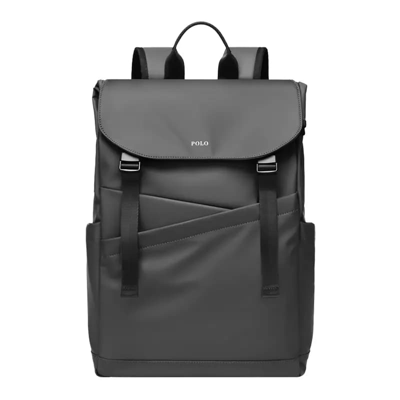 POLO Fabric Backpack Tubas Men's Black/Gray 9
