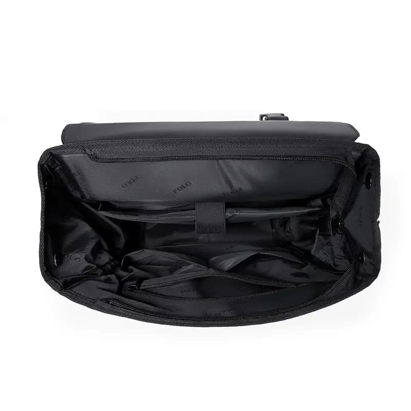 POLO Fabric Backpack Tubas Men's Black/Gray 17