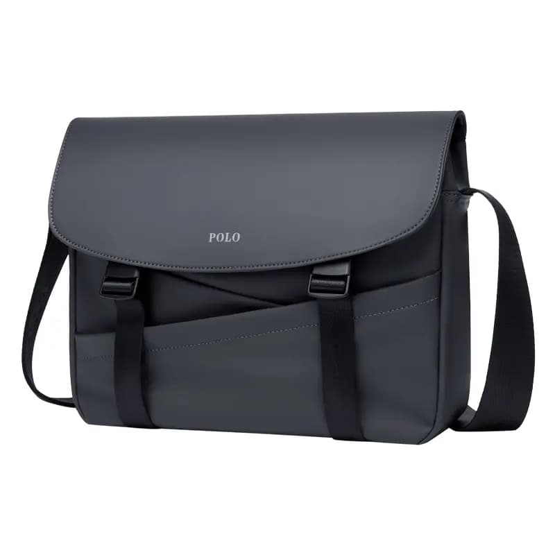 POLO Fabric Backpack Tubas Men's Black/Gray 12