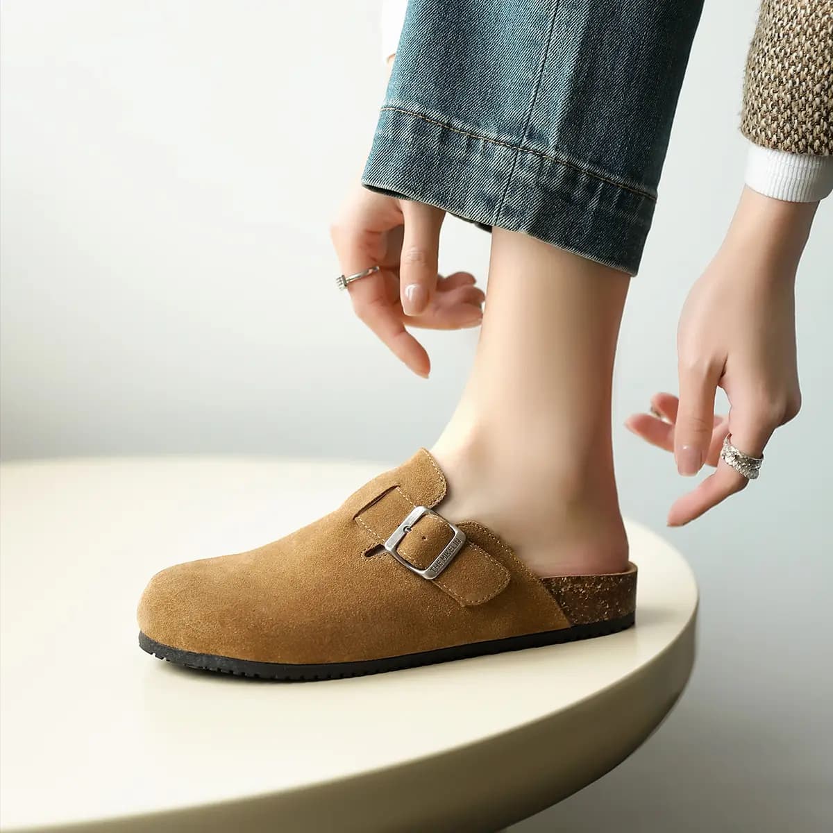 GEMEIQ Wrap toe Slippers 2.6cm Qadın 3
