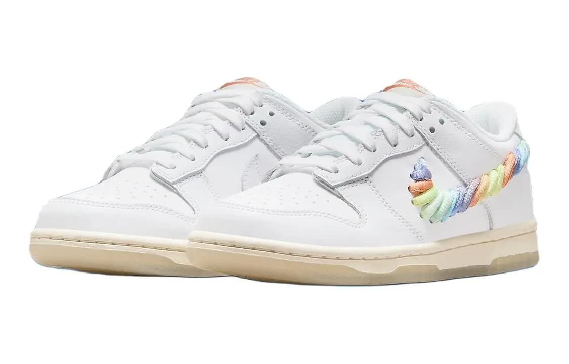 Nike Dunk Low SE Rainbow Lace Swoosh Ağ PS 3