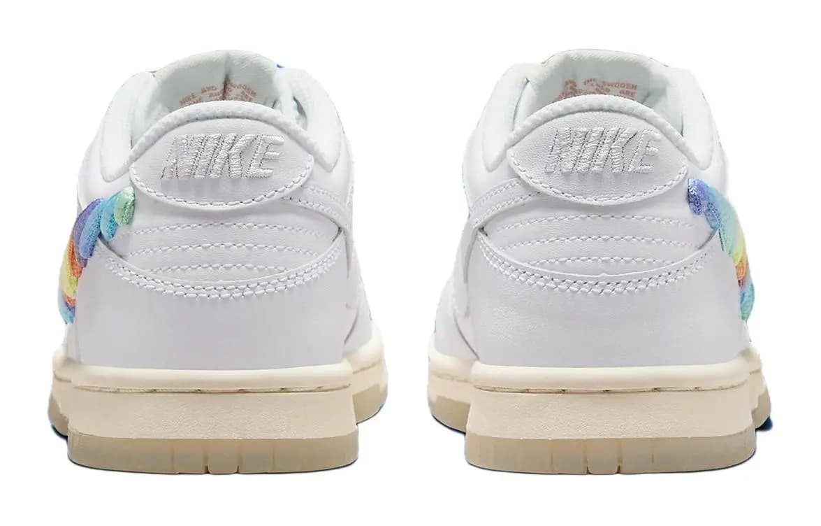 Nike Dunk Low SE Rainbow Lace Swoosh Ağ PS 5