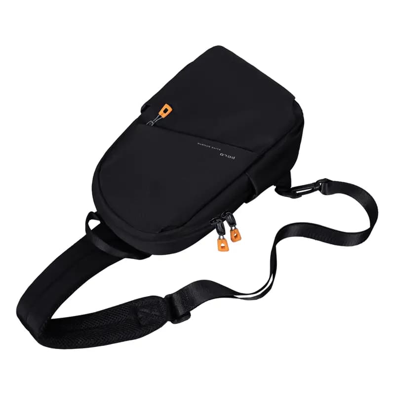 POLO Fabric Sling Bag Large Size Men's Ecru/Black 9