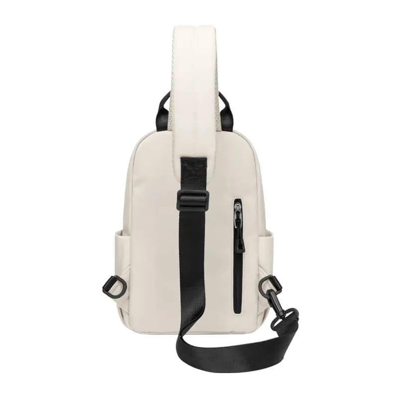 POLO Fabric Sling Bag Large Size Men's Ecru/Black 3