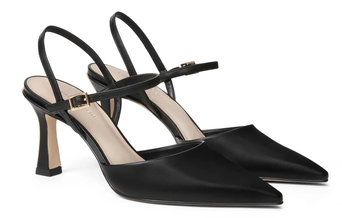 CHARLES&KEITH Small CK Strap Qadın Sandalet 8sm Nude/Qara 6