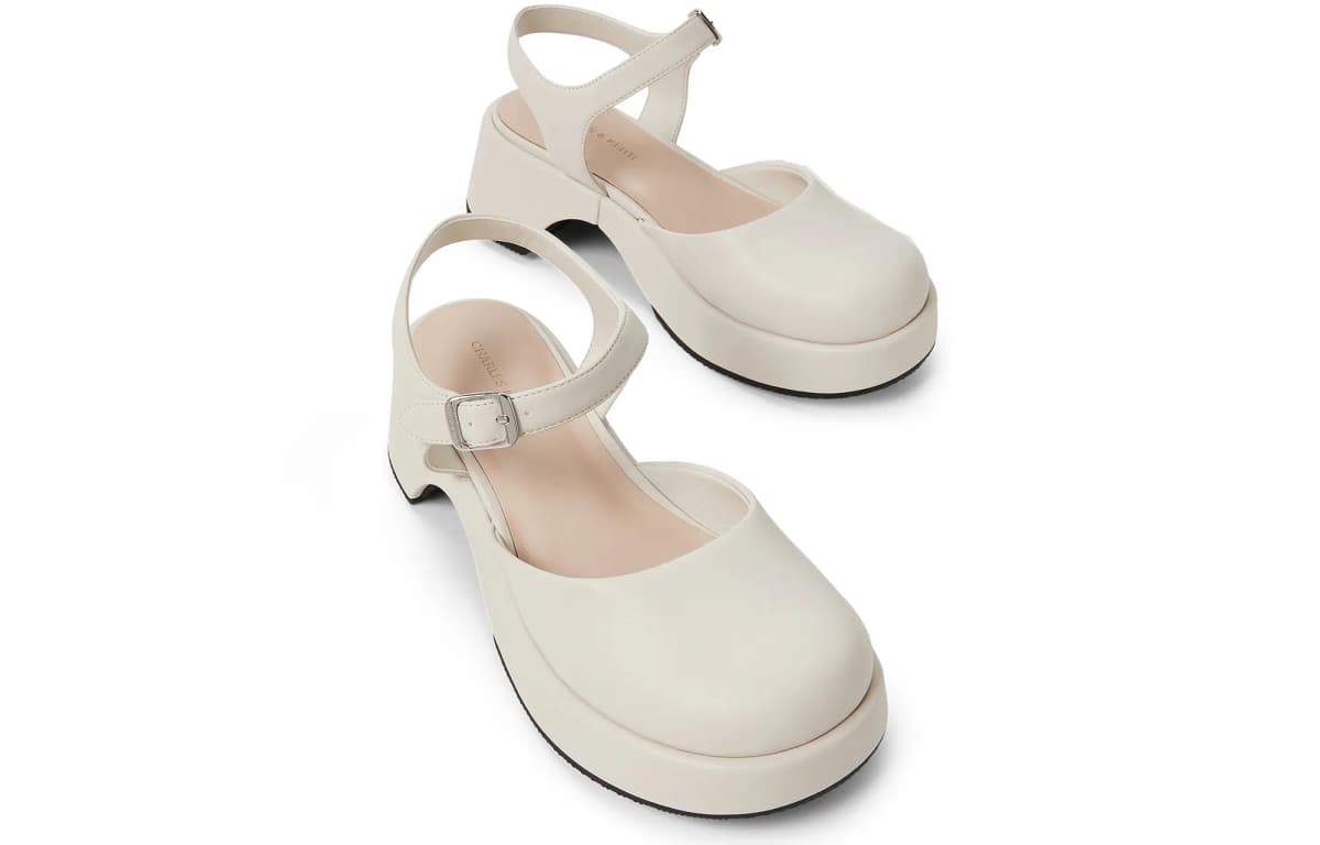 CHARLES&KEITH 5.2 sm Qadın Sandalı Qara/Çəhrayı Ağ/Qəhvəyi/Tünd Göy 7