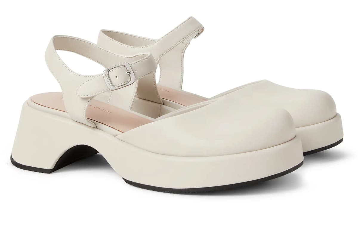 CHARLES&KEITH 5.2 sm Qadın Sandalı Qara/Çəhrayı Ağ/Qəhvəyi/Tünd Göy 6