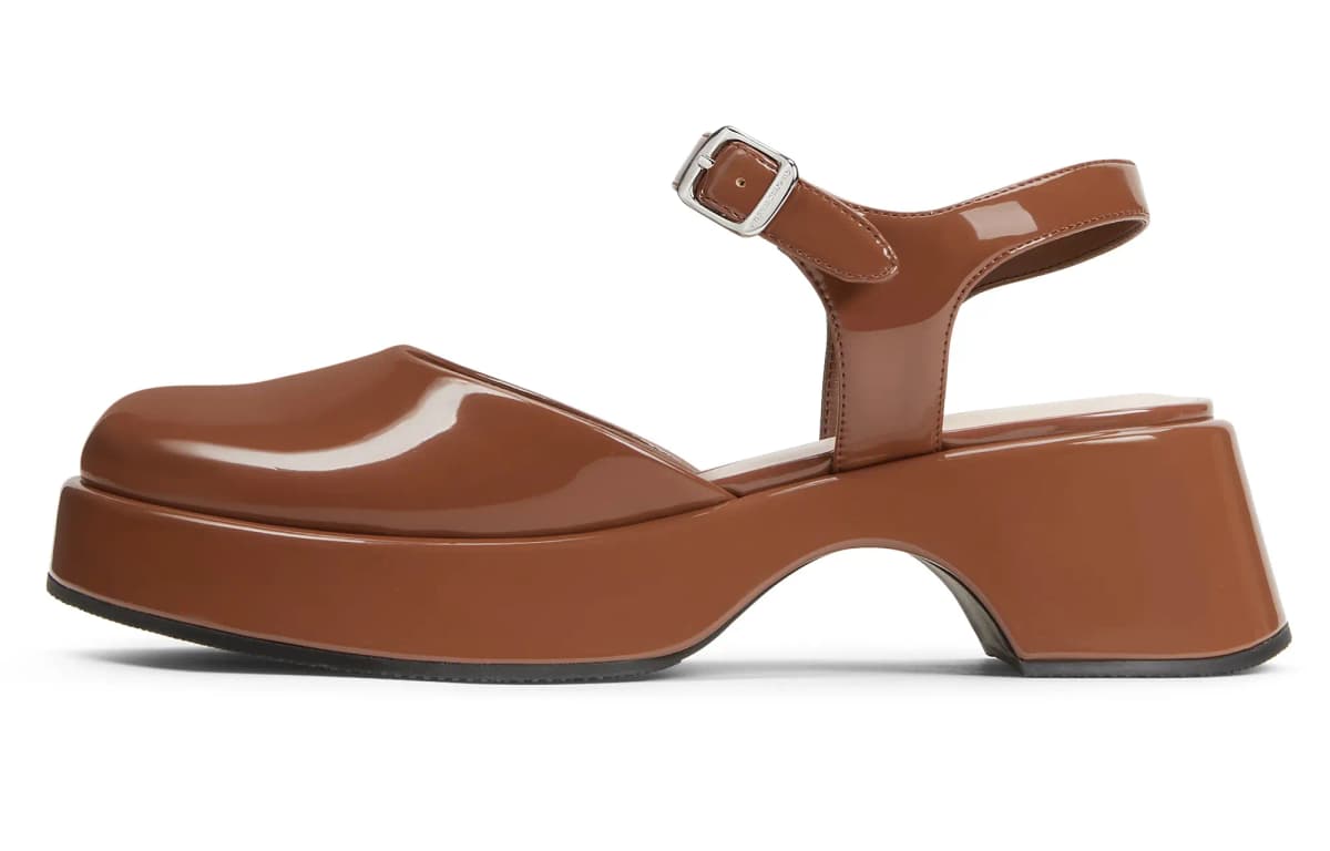 CHARLES&KEITH 5.2 sm Qadın Sandalı Qara/Çəhrayı Ağ/Qəhvəyi/Tünd Göy 9