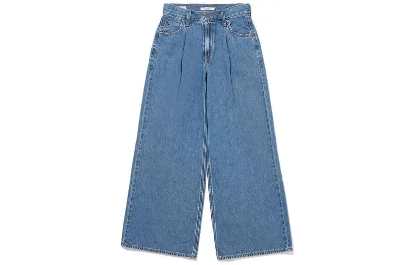 Levi’s Baggy Dad Wide Leg Qadın Cins Şalvar Mavi