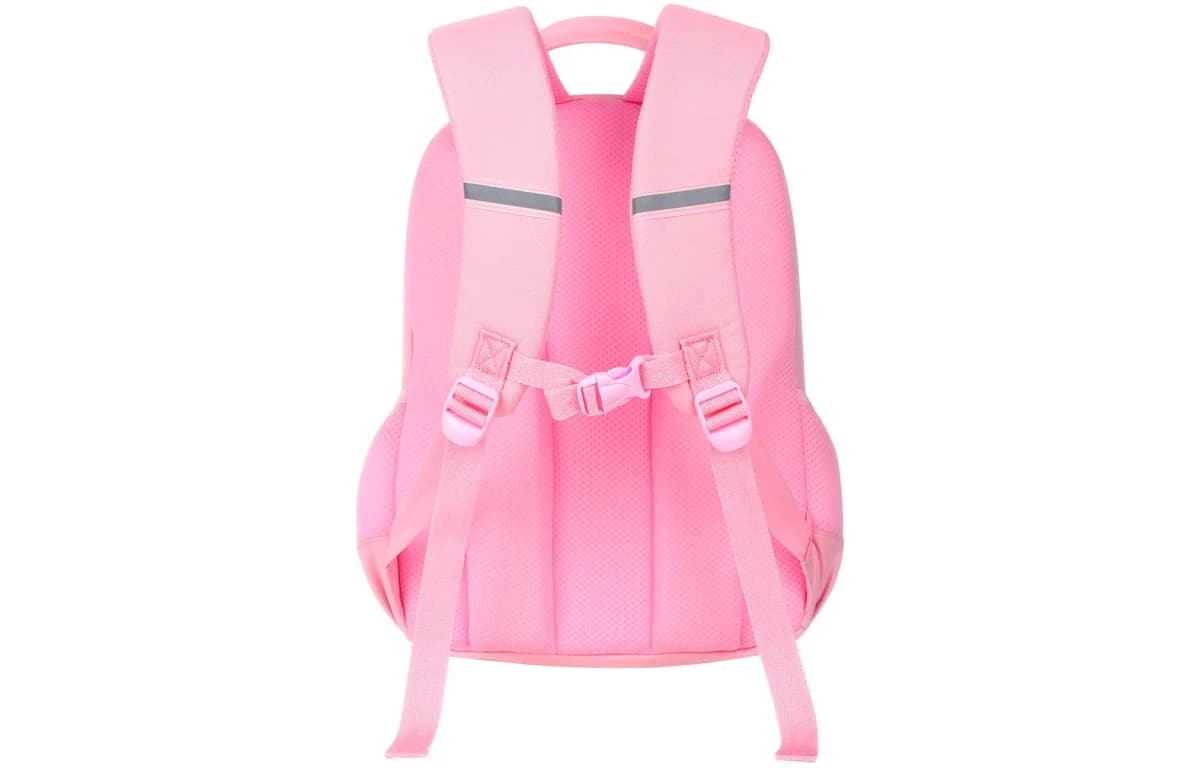 Disney Large Capacity Multi-Compartment Water-Resistant Comfortable Breathable Polyester & PU Student Backpack Women's Pink 3