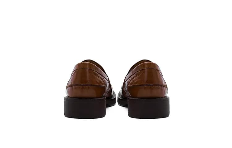 ELLE Lambskin Vintage Versatile Simple Loafers Women's 10