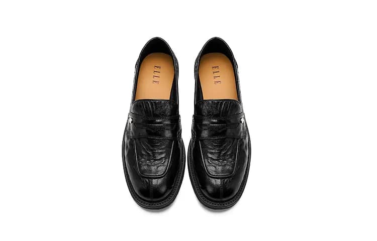 ELLE Lambskin Vintage Versatile Simple Loafers Women's 3