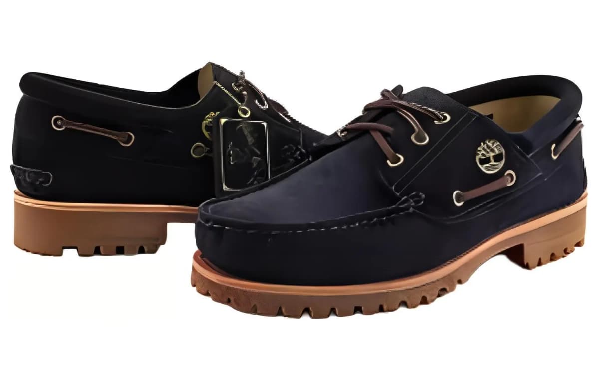 Timberland Suede Logo-plaque Boat Shoes 4