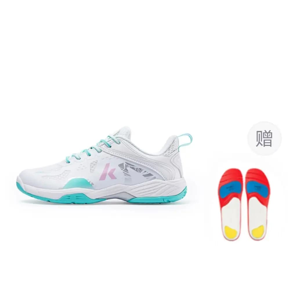 Kawasaki Glory Series Ice Cream Comfortable Cushioning Anti-Slip Wear-Resistant Breathable Impact-Resistant Low Top Badminton Shoes Unisex 8