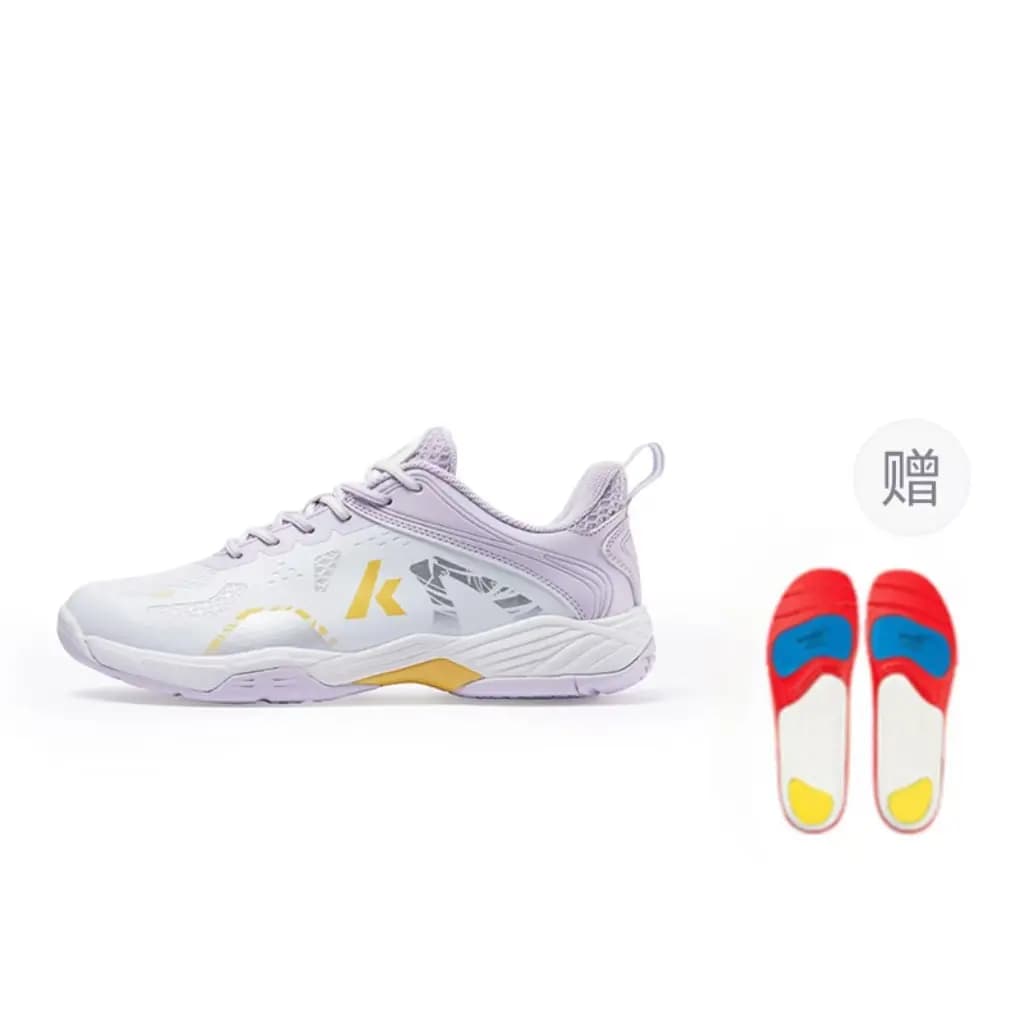 Kawasaki Glory Series Ice Cream Comfortable Cushioning Anti-Slip Wear-Resistant Breathable Impact-Resistant Low Top Badminton Shoes Unisex 9