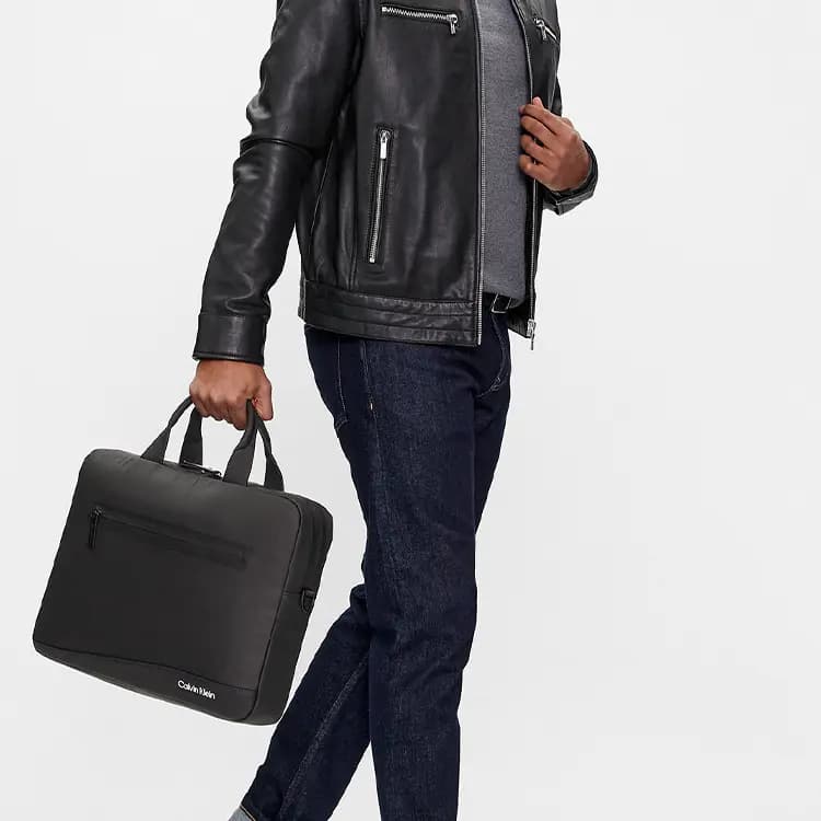Calvin Klein Laptop Çantası Kişi Qara 5