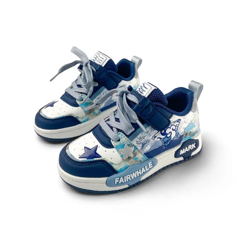 FAIRWHALE Wear-Resistant Low-Top Skateboard Shoes Kids' 17
