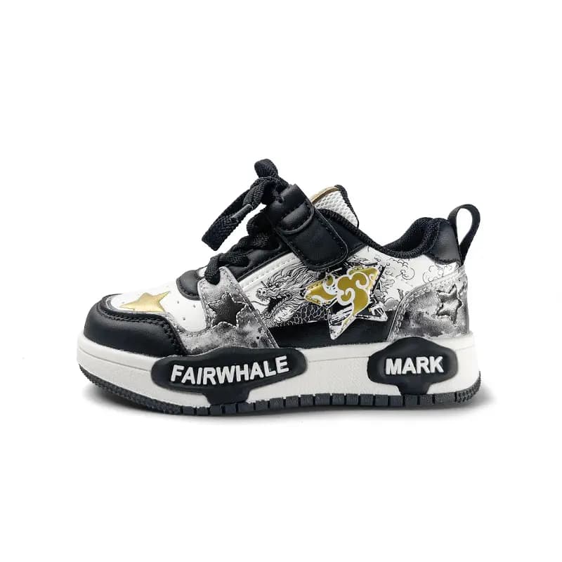 FAIRWHALE Wear-Resistant Low-Top Skateboard Shoes Kids' 20