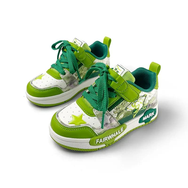 FAIRWHALE Wear-Resistant Low-Top Skateboard Shoes Kids'