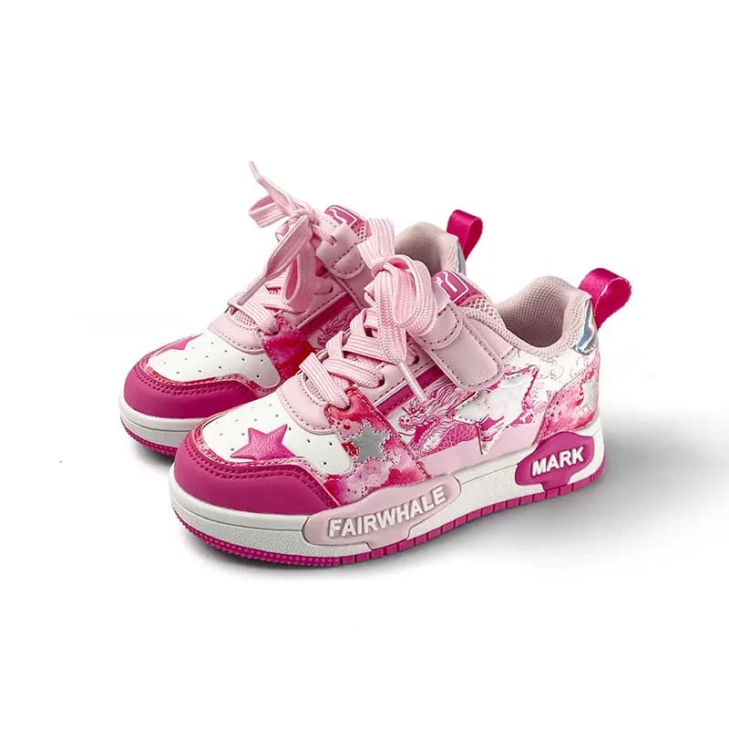 FAIRWHALE Wear-Resistant Low-Top Skateboard Shoes Kids' 6