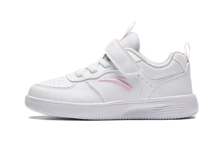 Antakids Anti-Slip Wear-Resistant Low-Top Kids' Skateboarding Shoes White Pink Children Aged 3-7 Years Old 4