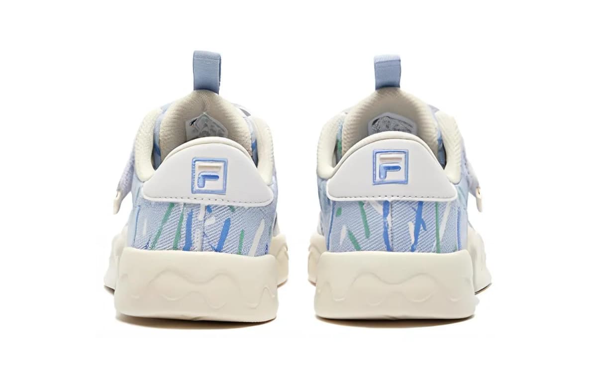 FILA KIDS POP2 Skateboarding Ayaqqabısı Ağ/Mavi Uşaq 4