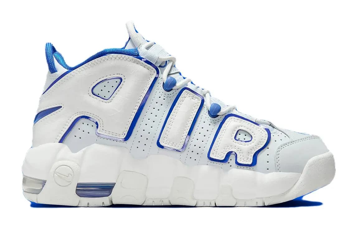Nike Air More Uptempo Summit White Racer Blue GS 2