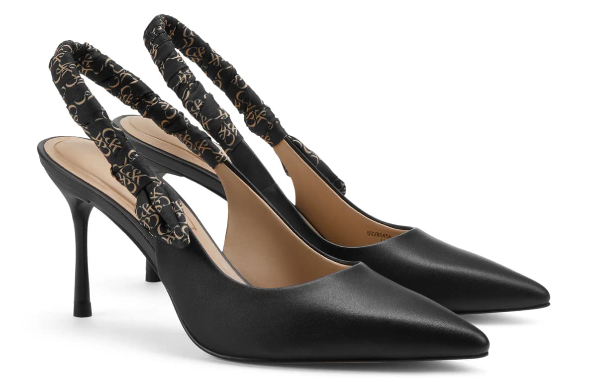 CHARLES&KEITH Small CK 8.2 sm Qadın Səndəli Ağ/Qara 5