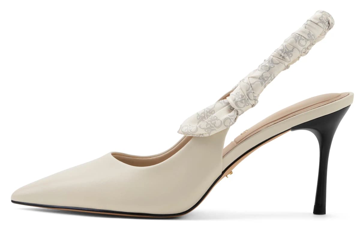 CHARLES&KEITH Small CK 8.2 sm Qadın Səndəli Ağ/Qara