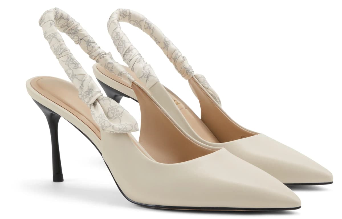 CHARLES&KEITH Small CK 8.2 sm Qadın Səndəli Ağ/Qara 2