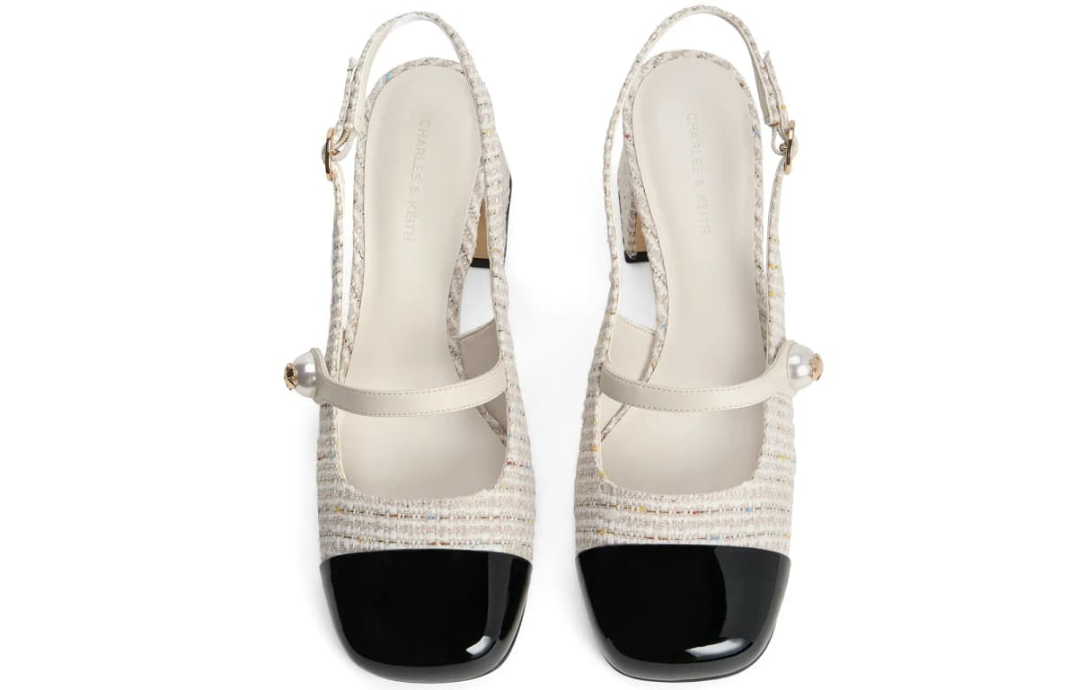 CHARLES&KEITH Small CK Strap Sandals 6.1cm Women's 12