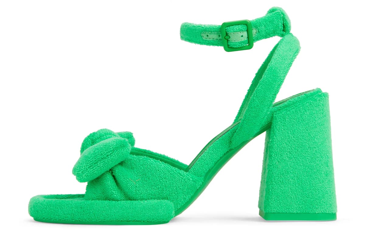 CHARLES&KEITH Small Ck Qadın Səndəli 9.5sm Çəhrayı/Qara/Yaşıl 11