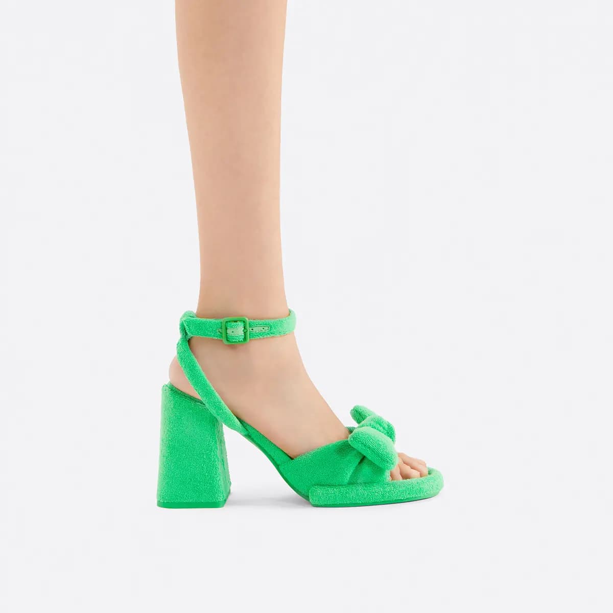 CHARLES&KEITH Small Ck Qadın Səndəli 9.5sm Çəhrayı/Qara/Yaşıl 14