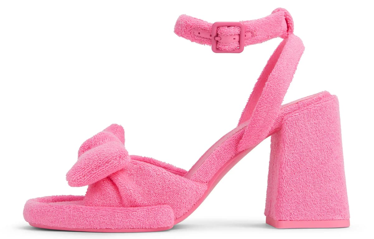 CHARLES&KEITH Small Ck Qadın Səndəli 9.5sm Çəhrayı/Qara/Yaşıl