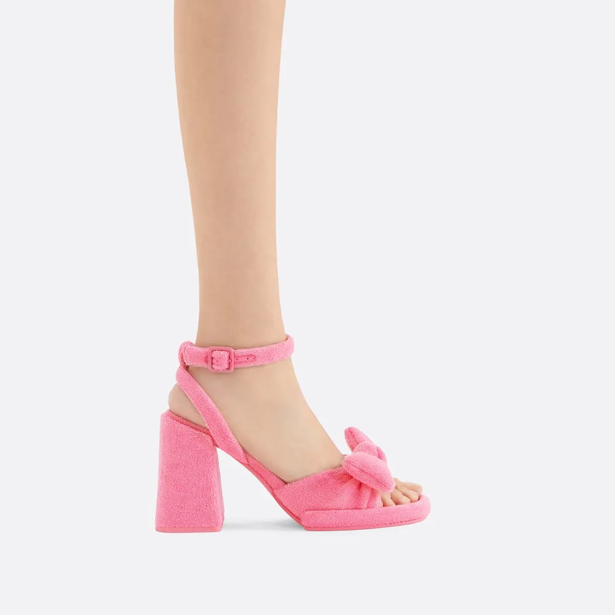 CHARLES&KEITH Small Ck Qadın Səndəli 9.5sm Çəhrayı/Qara/Yaşıl 4