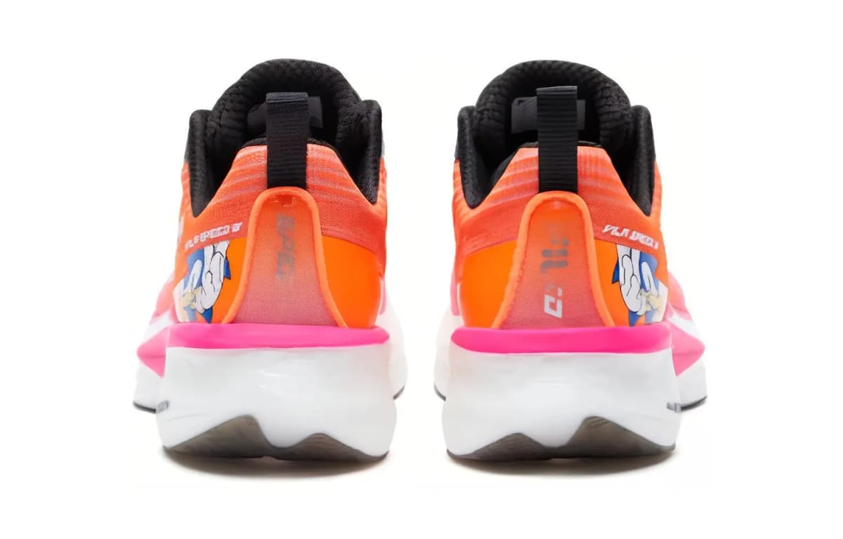 FILA KIDS Slip-Resistant Cushioning Low-Top Kids' Running Shoes Pink Orange Teenagers 4
