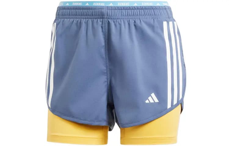 adidas OWN THE RUN 2-IN-1 Qadın İdman Şortu Göy