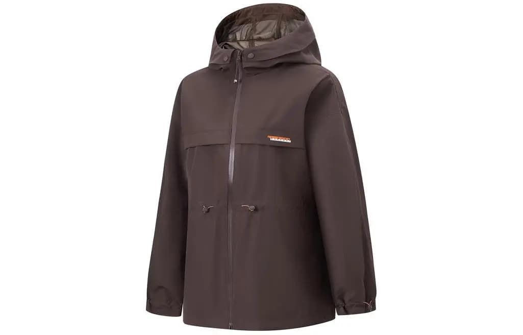 LiNing Fitness Trench Coat Qadın Tünd Qəhvəyi
