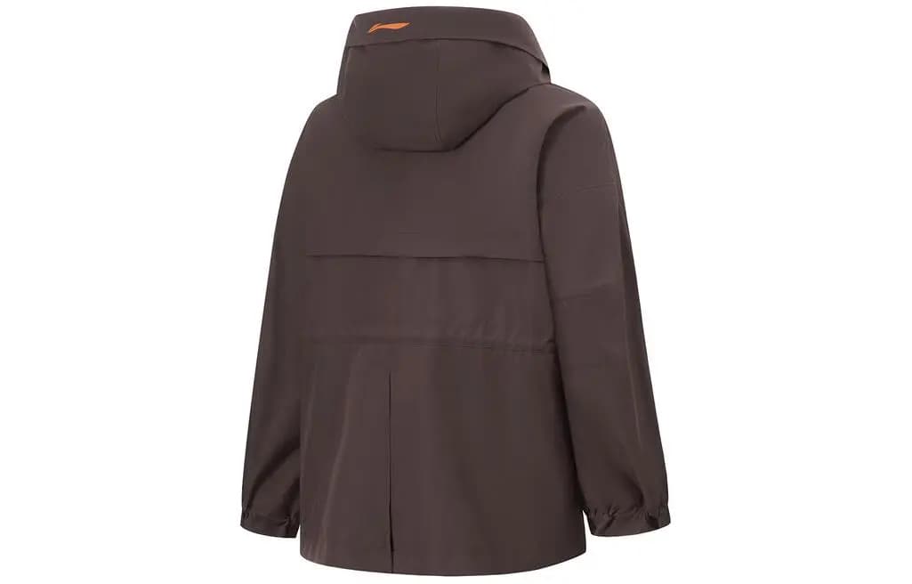 LiNing Fitness Series Trench Coat Women's Charcoal Brown 2