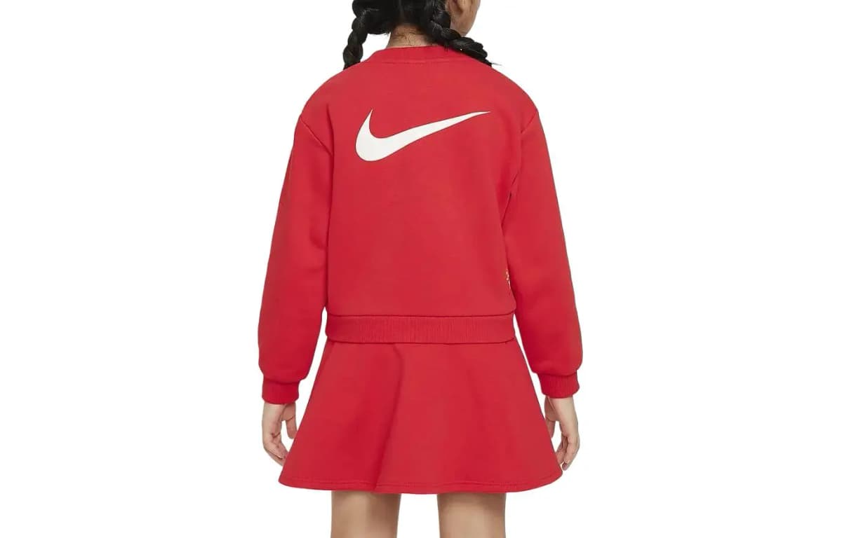 Nike Uşaq Loqolu Don Qırmızı 2