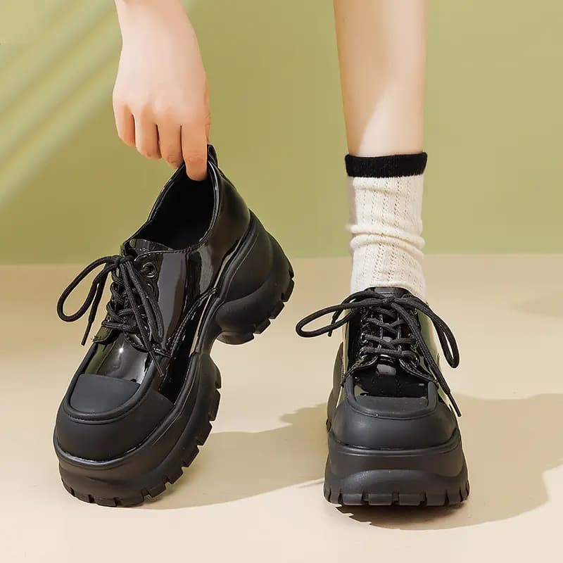 AGSDON Loafer Qadın Qara/Bej 15