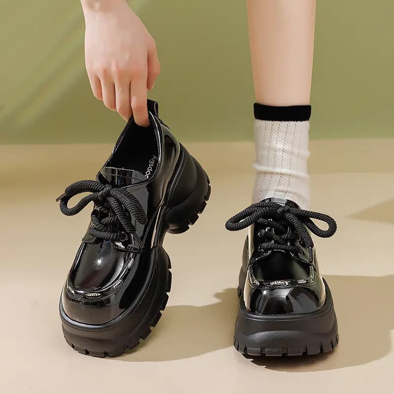 AGSDON Loafer Qadın Qara/Bej 23