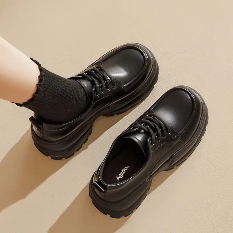 AGSDON Loafer Qadın Qara/Bej 35