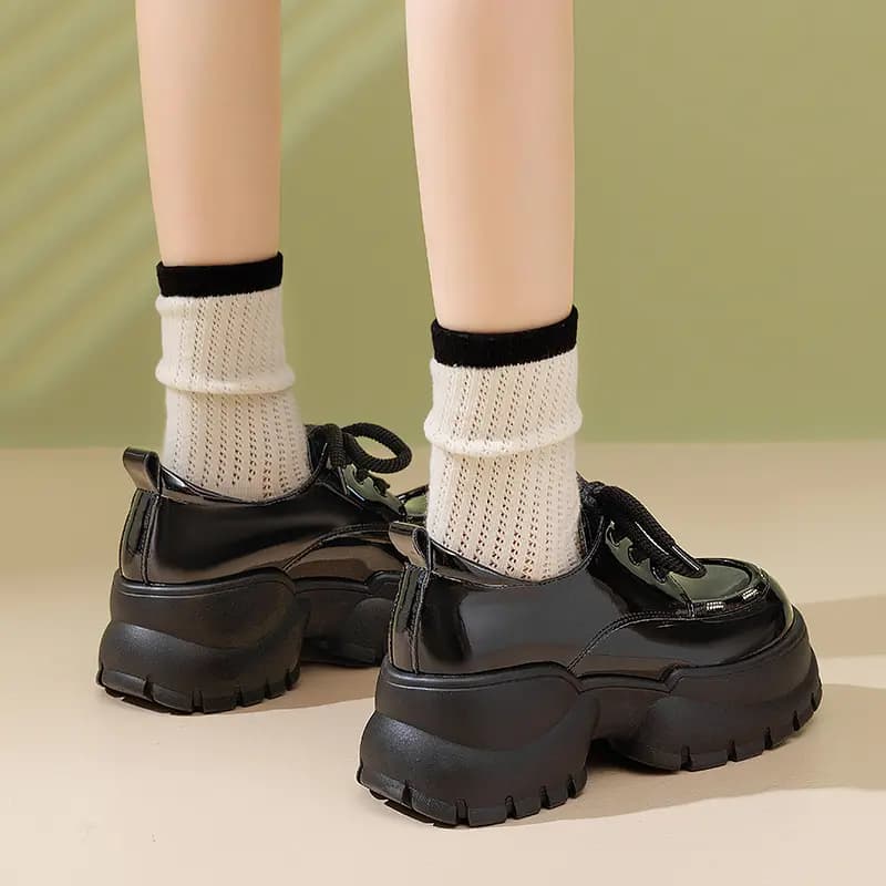 AGSDON Loafer Qadın Qara/Bej 22