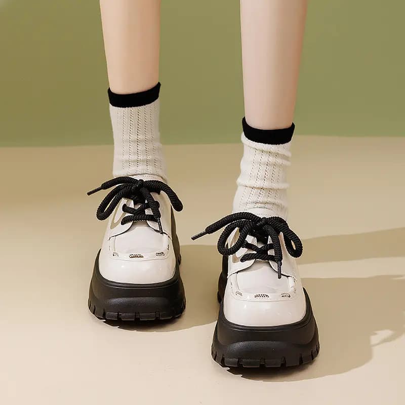 AGSDON Loafer Qadın Qara/Bej 29